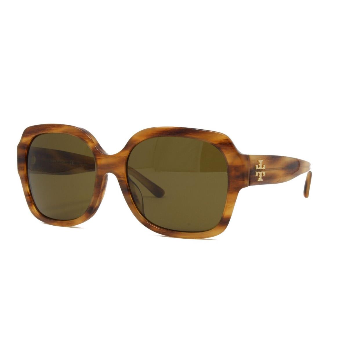 Tory Burch Sunglasses Women`s Square TY7140UM 188973 Honey Wood 57mm