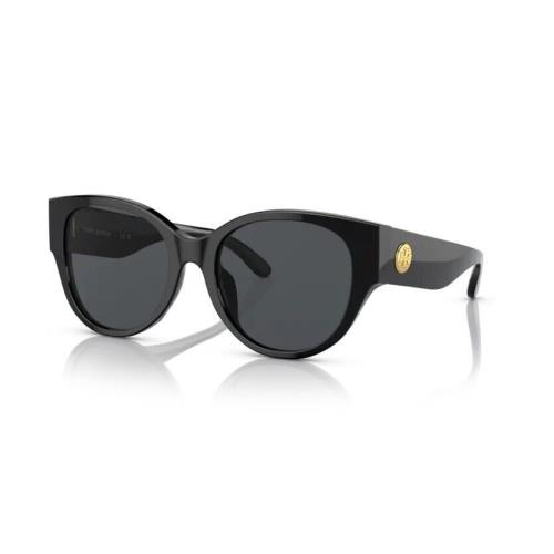 Tory Burch Sunglasses Women`s Cat Eye TY7182U 170987 Black 54mm Grey Lens