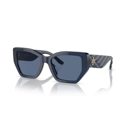 Tory Burch Sunglasses Women`s Fashion TY7187U 165680 Transparent Navy 53mm