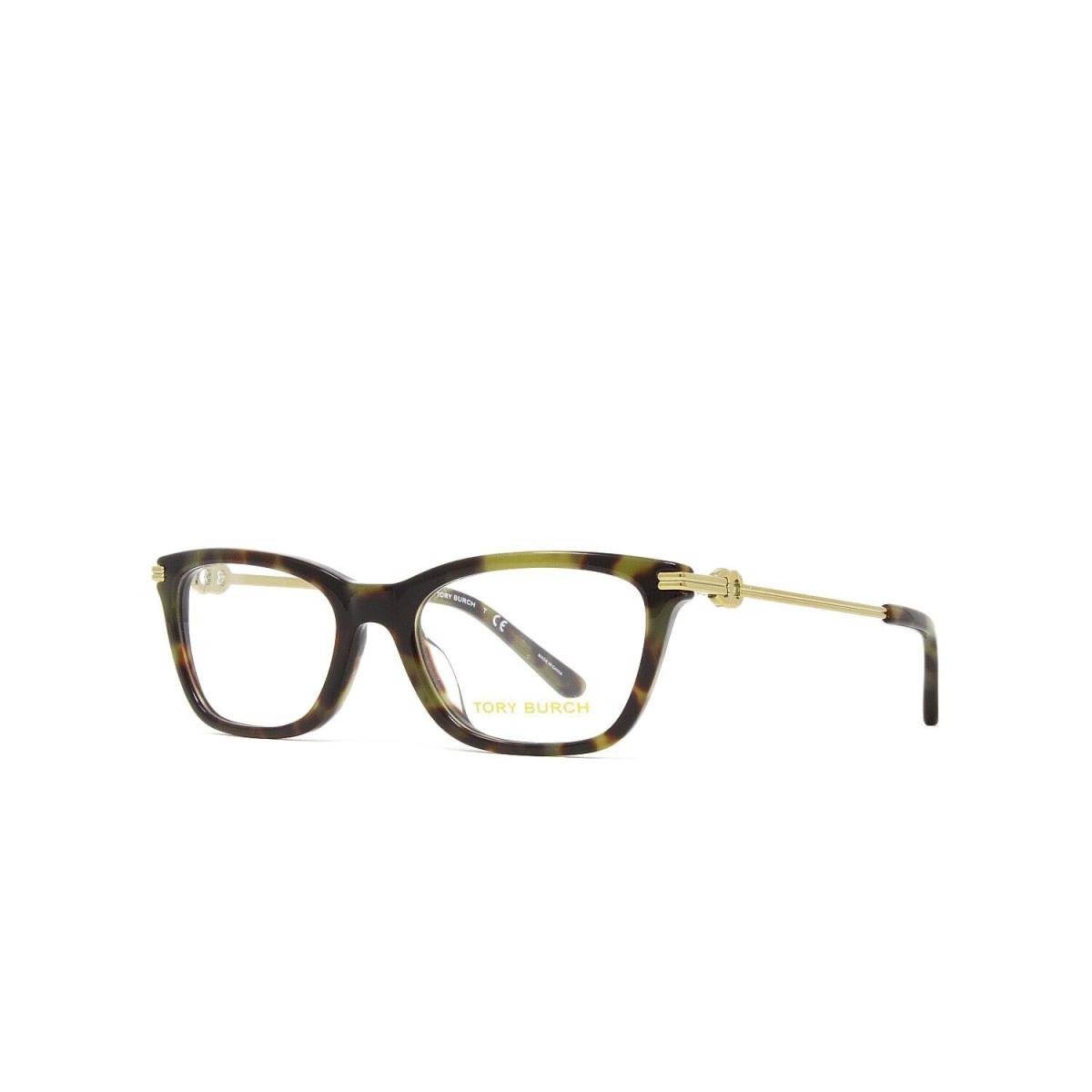 Tory Burch Eyeglasses Women`s Rectangle TY2117U 1850 Green Tortoise 51mm