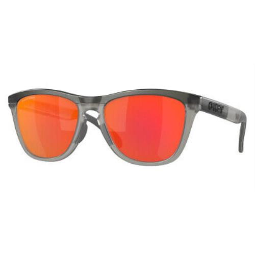 Oakley OO9284A Sunglasses Matte Gray Smoke Ink / Prizm Ruby Mirrored