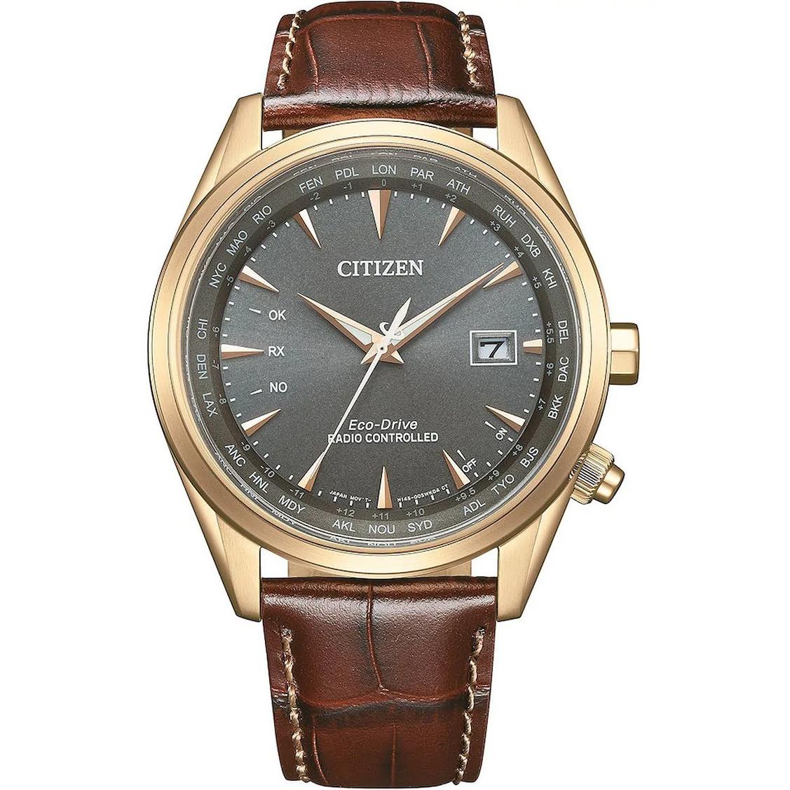 Citizen Sapphire Radio Controlled CB0273-11H World Time Gray Dial Men`s Watch