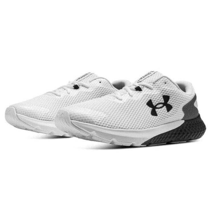 Men UA Under Armour Charged Rogue 3 Athletic Shoes White Black 3024877-104