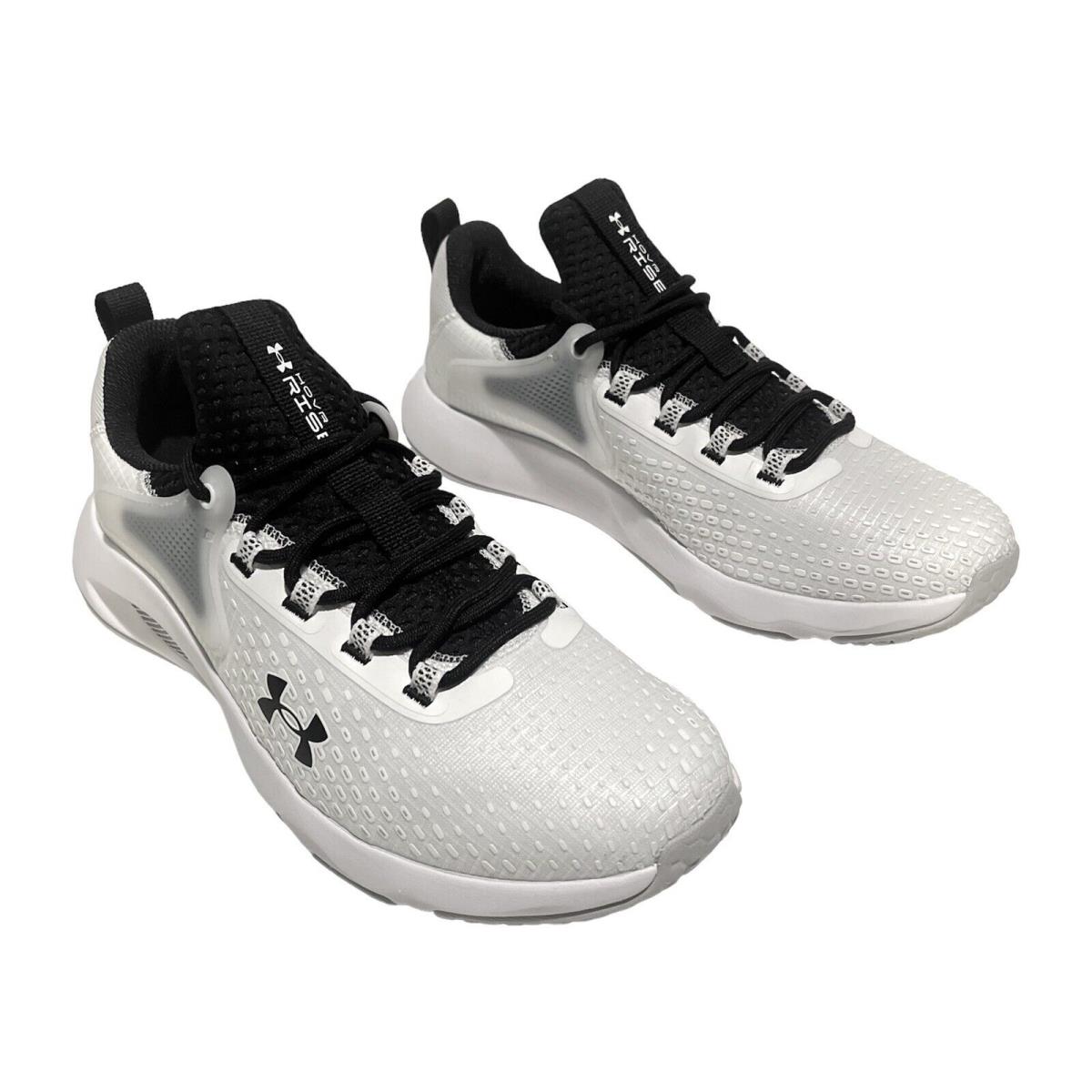 Under Armour Men s Hovr Rise 4 Low White/black Training Shoes 3025565-100