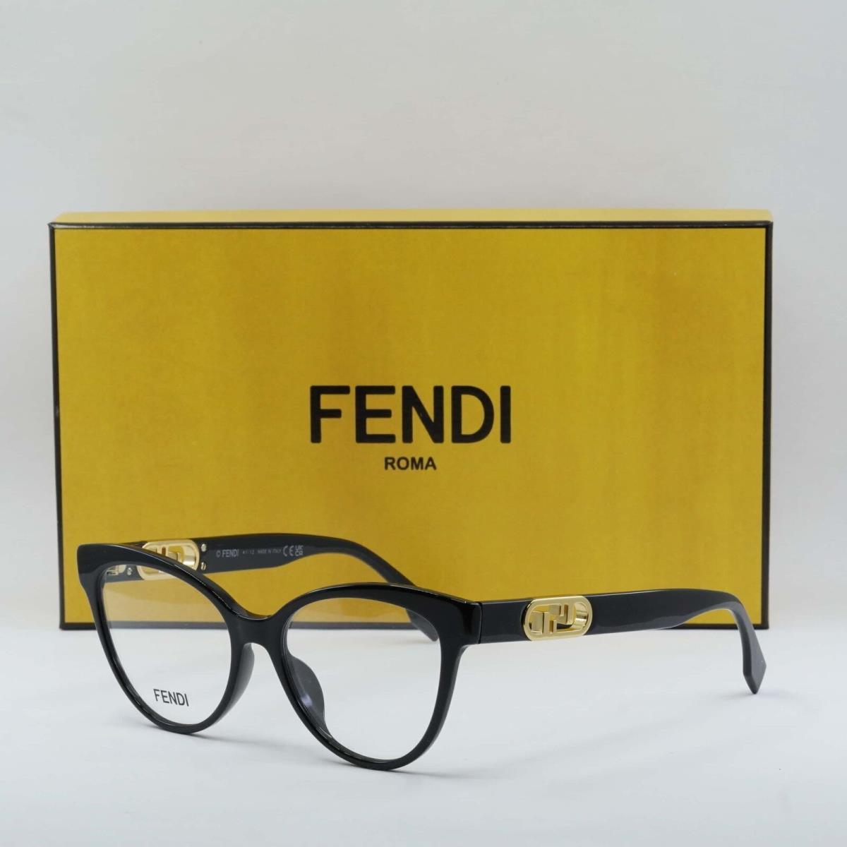 Fendi FE50026I 001 Black 53mm Eyeglasses