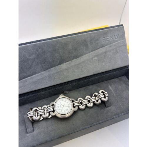 Vintage Fendi White Watch with Box and Tags