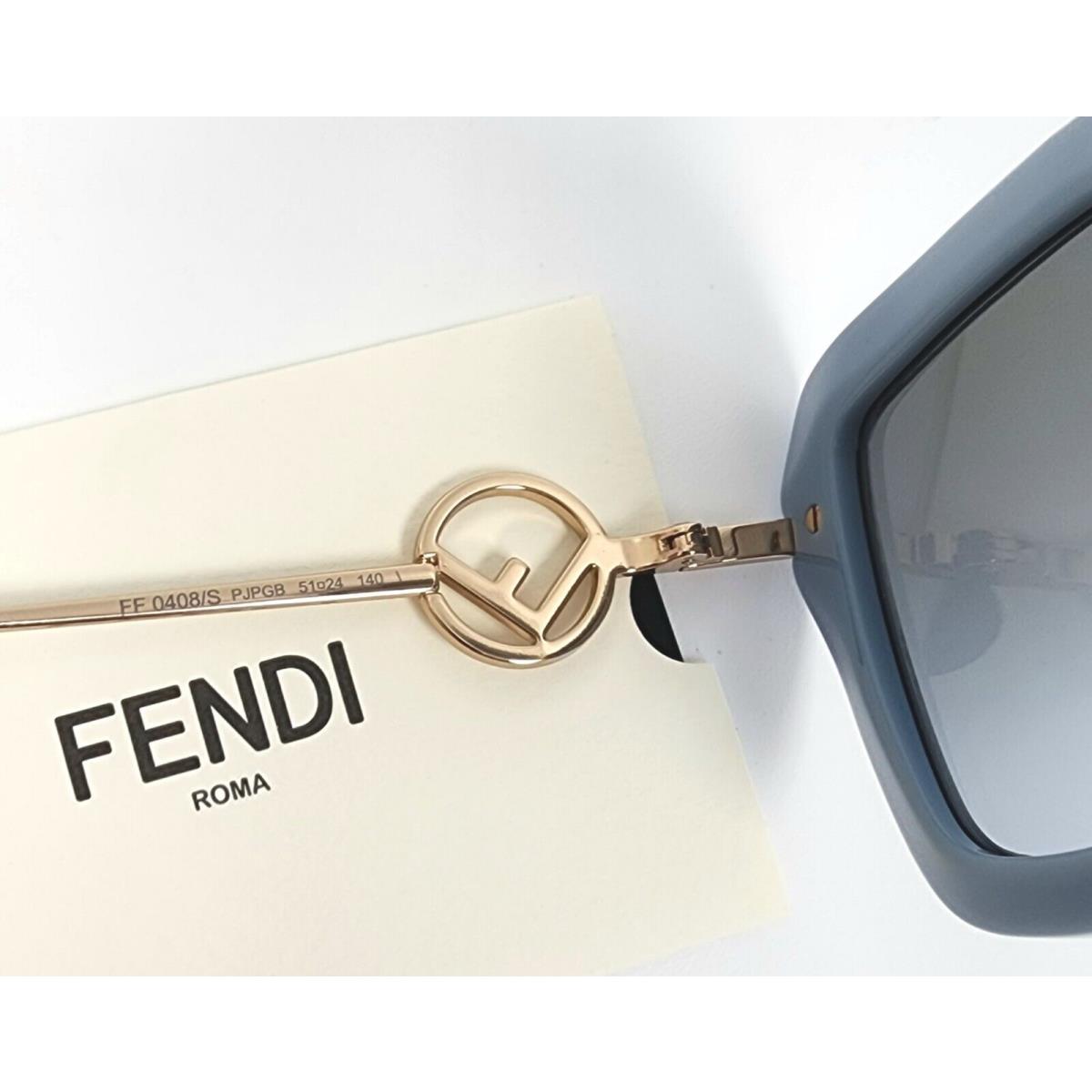 Fendi sunglasses  - Frame: Blue, Lens: Gray 3