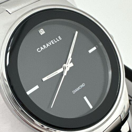 Bulova Caravelle Men`s Quartz Diamond Accent 40mm Watch 43D106