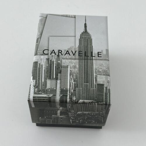 Bulova watch Caravelle - Dial: Black, Band: Silver, Bezel: Silver