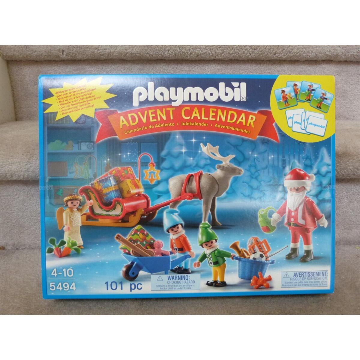 Mib Playmobil Advent Calendar Santa Workshop Christmas 5494 Elf 2013