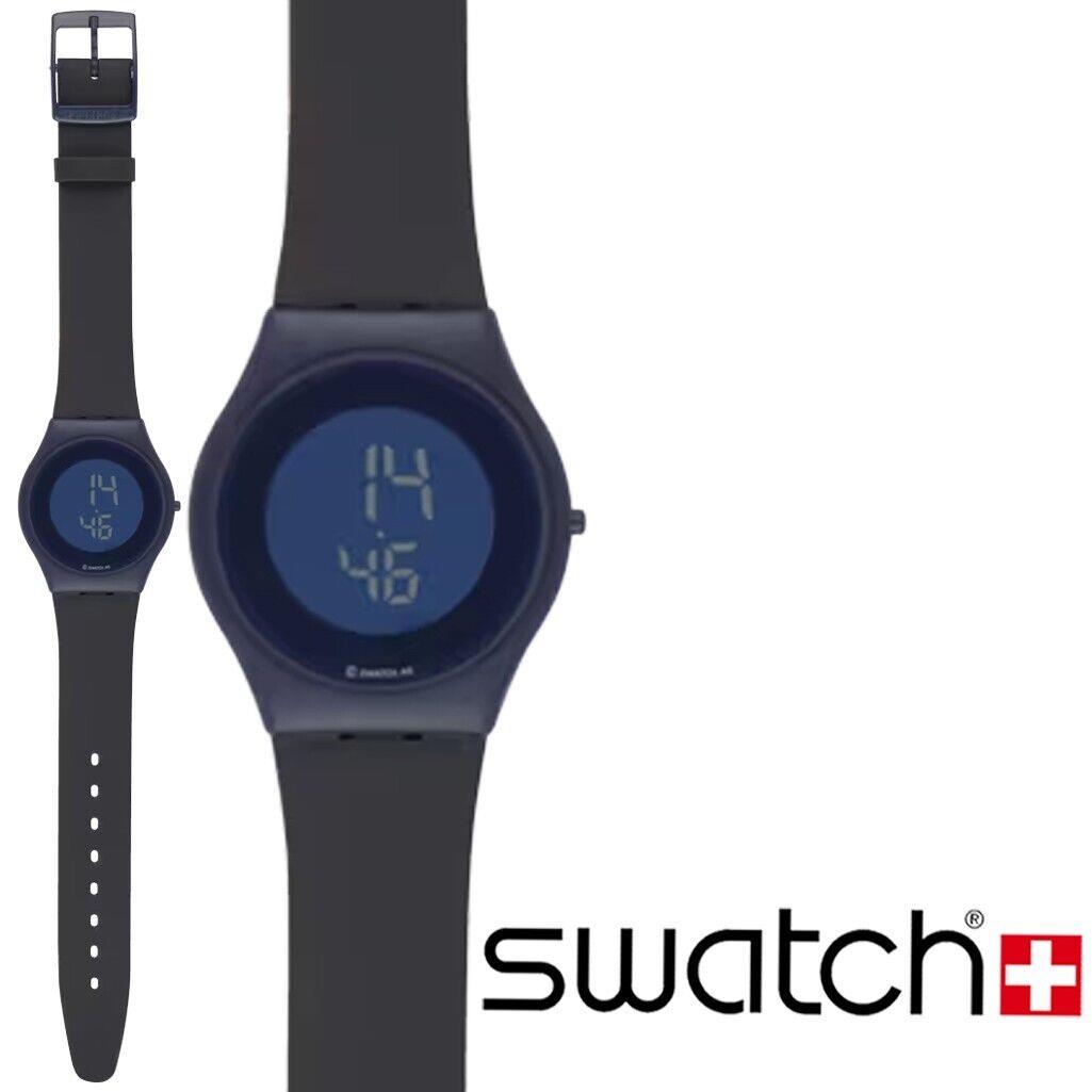 Mint Rare 2000 Swatch Skin .beat Series Blue Air Collectors Watch SIN100 Retro - Dial: Blue, Band: Blue, Bezel: Blue