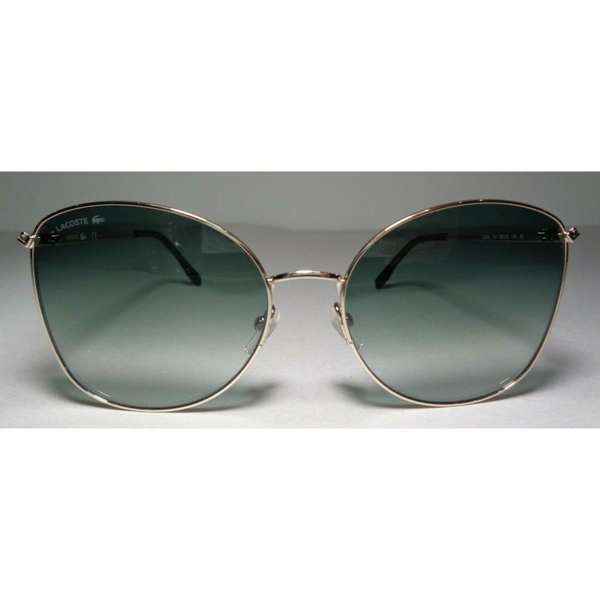 Lacoste L224S Gold Green Women`s Sunglasses