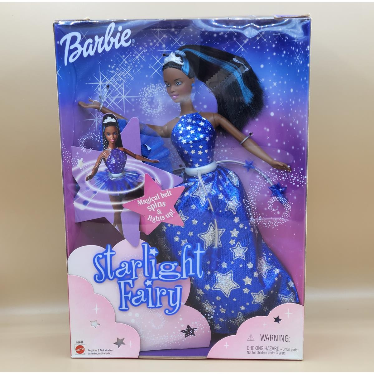 2001 Mattel Barbie 52608 Starlight Fairy African American 12 Doll Mib