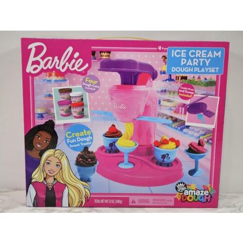 Barbie Ice Cream Party Dough Playset Create Fun Dough Treats 2021 Mattel
