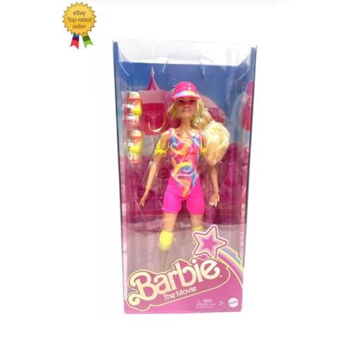 Barbie The Movie Margot Robbie Inline Skating Barbie with Outfit and Skates