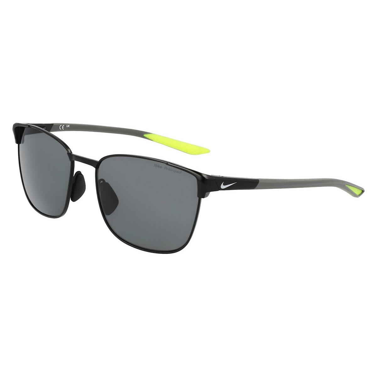 Nike Nik Sunglasses Men Satin Black / Polarized Gray 55mm