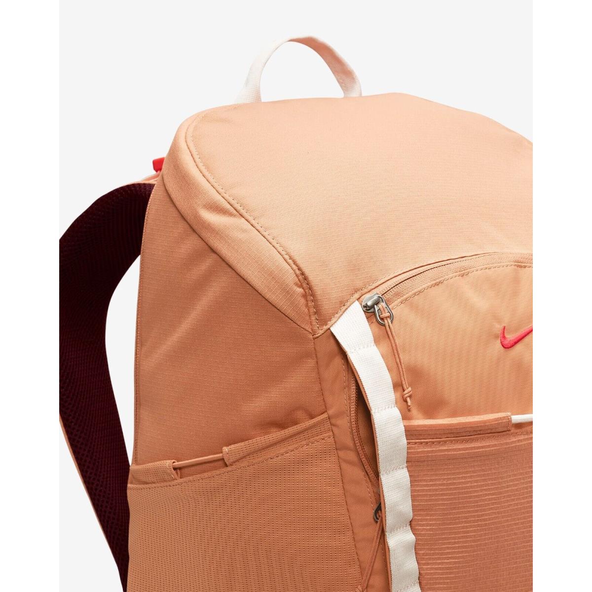 Nike Hike Backpack 27L Amber Brown/night Maroon/bright Crimson - DJ9677-225