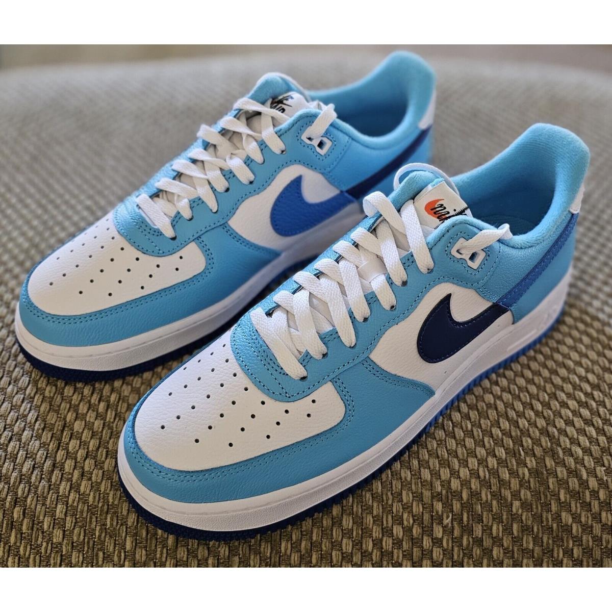 Nike Air Force 1 `07 LV8 Split - Light Photo Blue - Men`s 9.5 - Blue