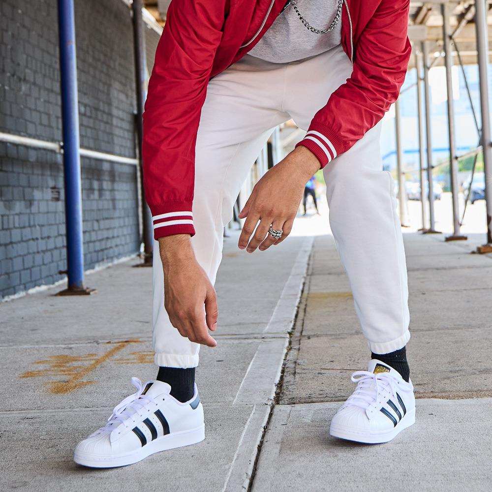 Adidas superstar cheap white men