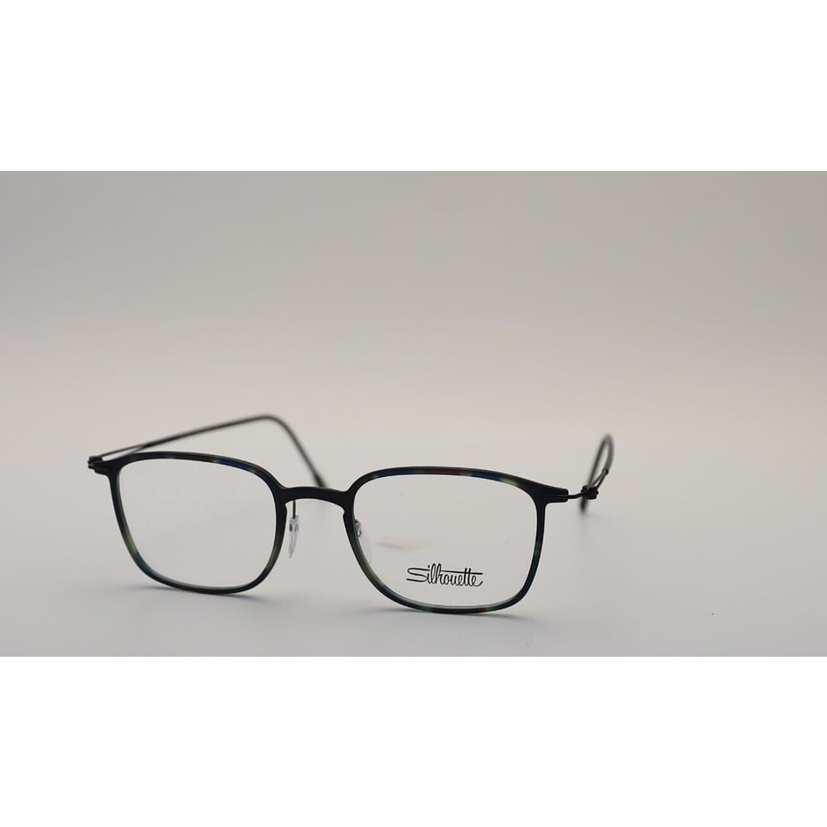 Silhouette Spx 2926 75 5640 Rectangle Wild Moss Black Unisex Eyeglasses 49mm