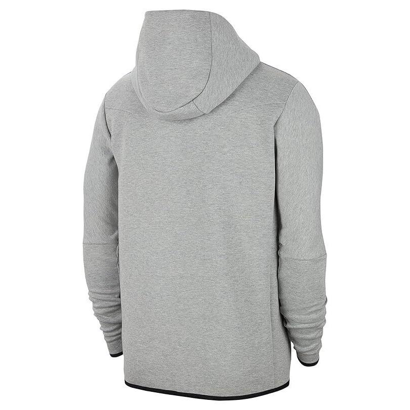 Nike Sportswear Tech Fleece CU4489-603 Men`s Grey Heather Full-zip Hoodie DTF439 - Gray