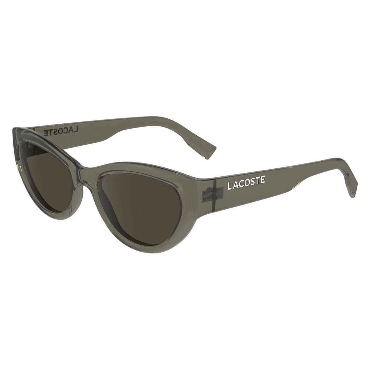 Lacoste Lac Sunglasses Women Transparent Brown 54mm