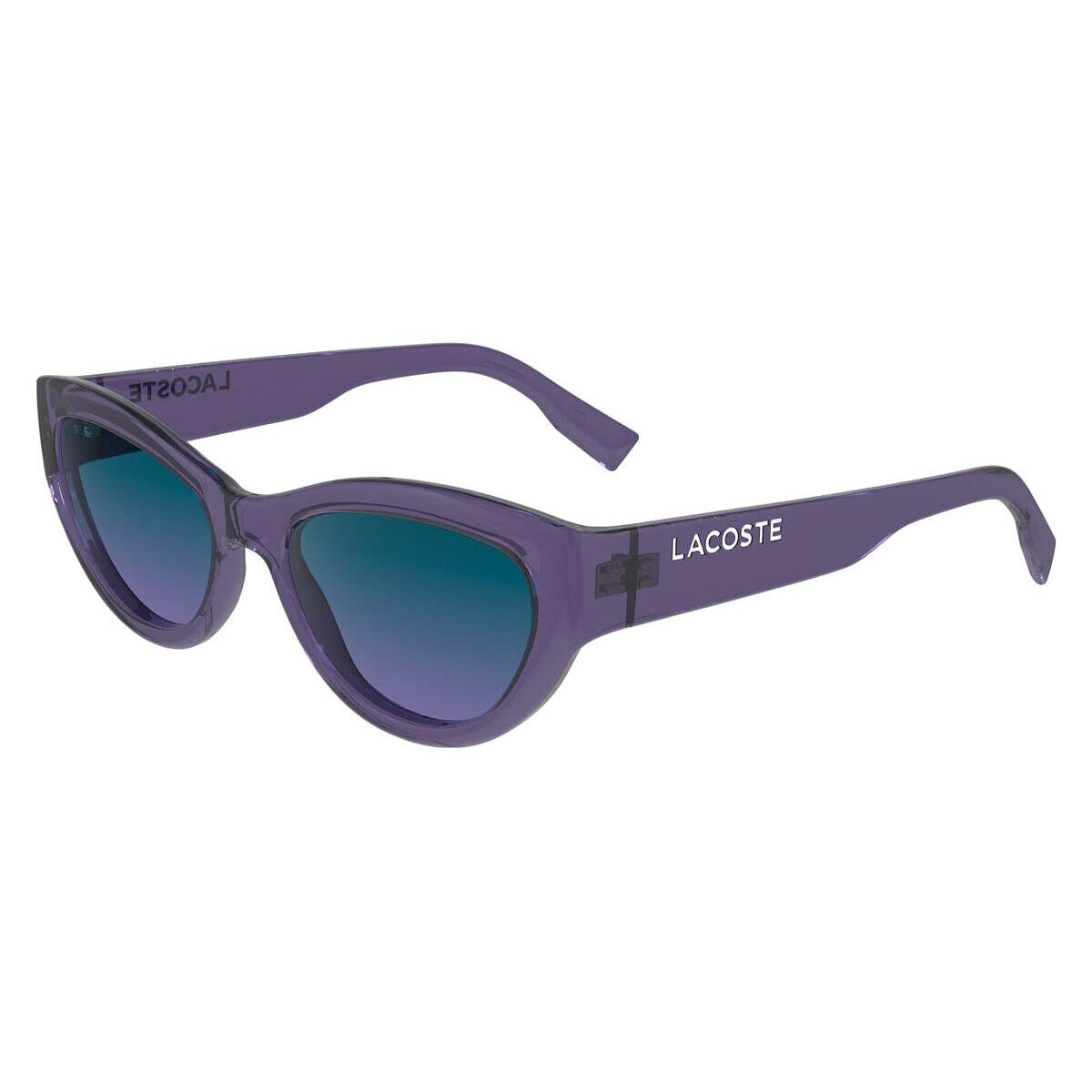 Lacoste Lac Sunglasses Women Transparent Purple 54mm