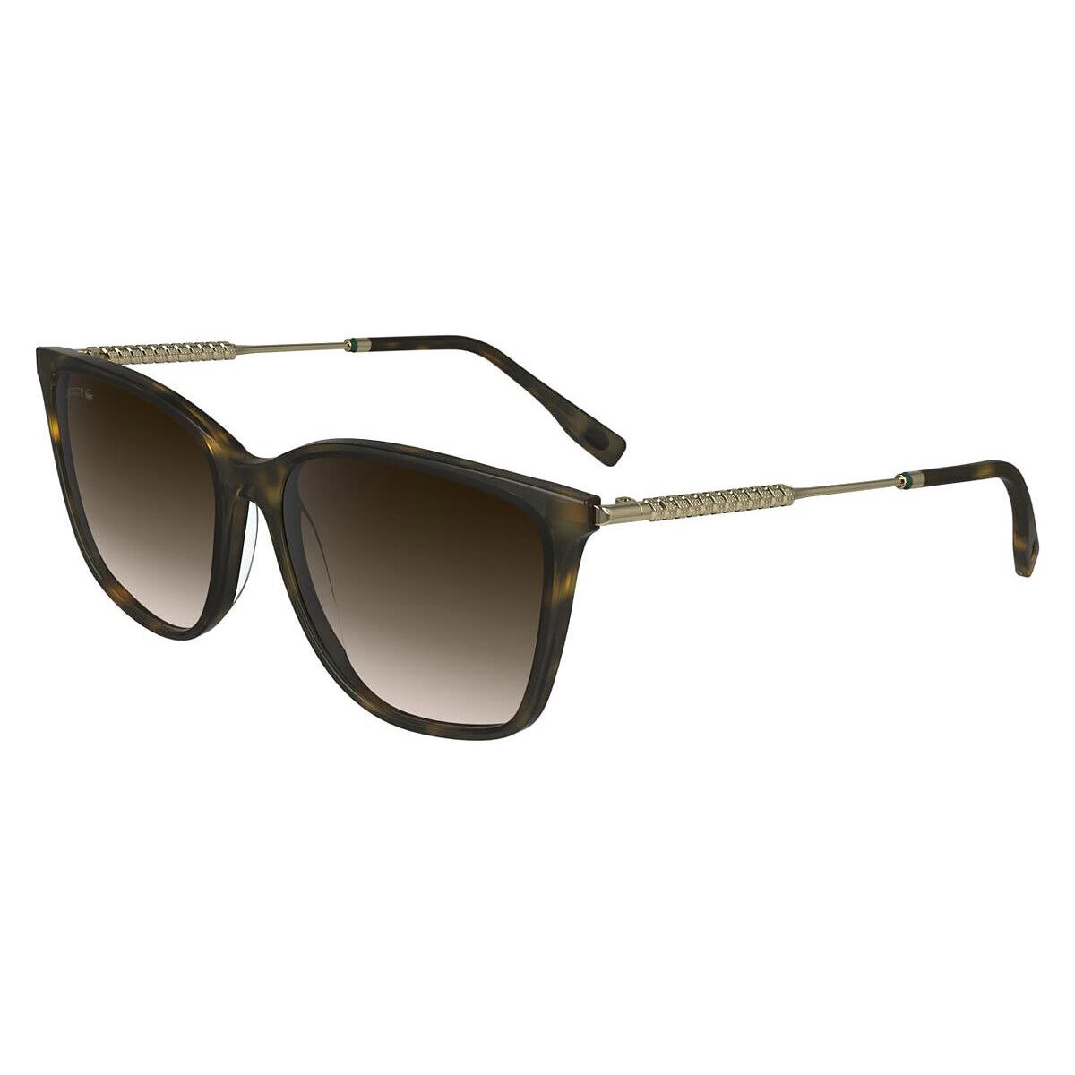 Lacoste Lac Sunglasses Women Dark Havana 57mm