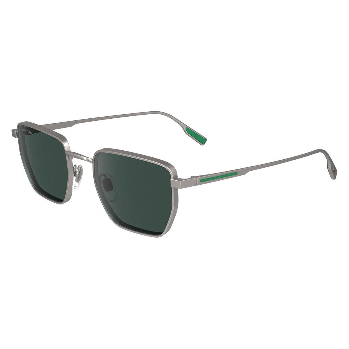 Lacoste Lac Sunglasses Men Matte Light Gunmetal 52mm - Frame: Matte Light Gunmetal