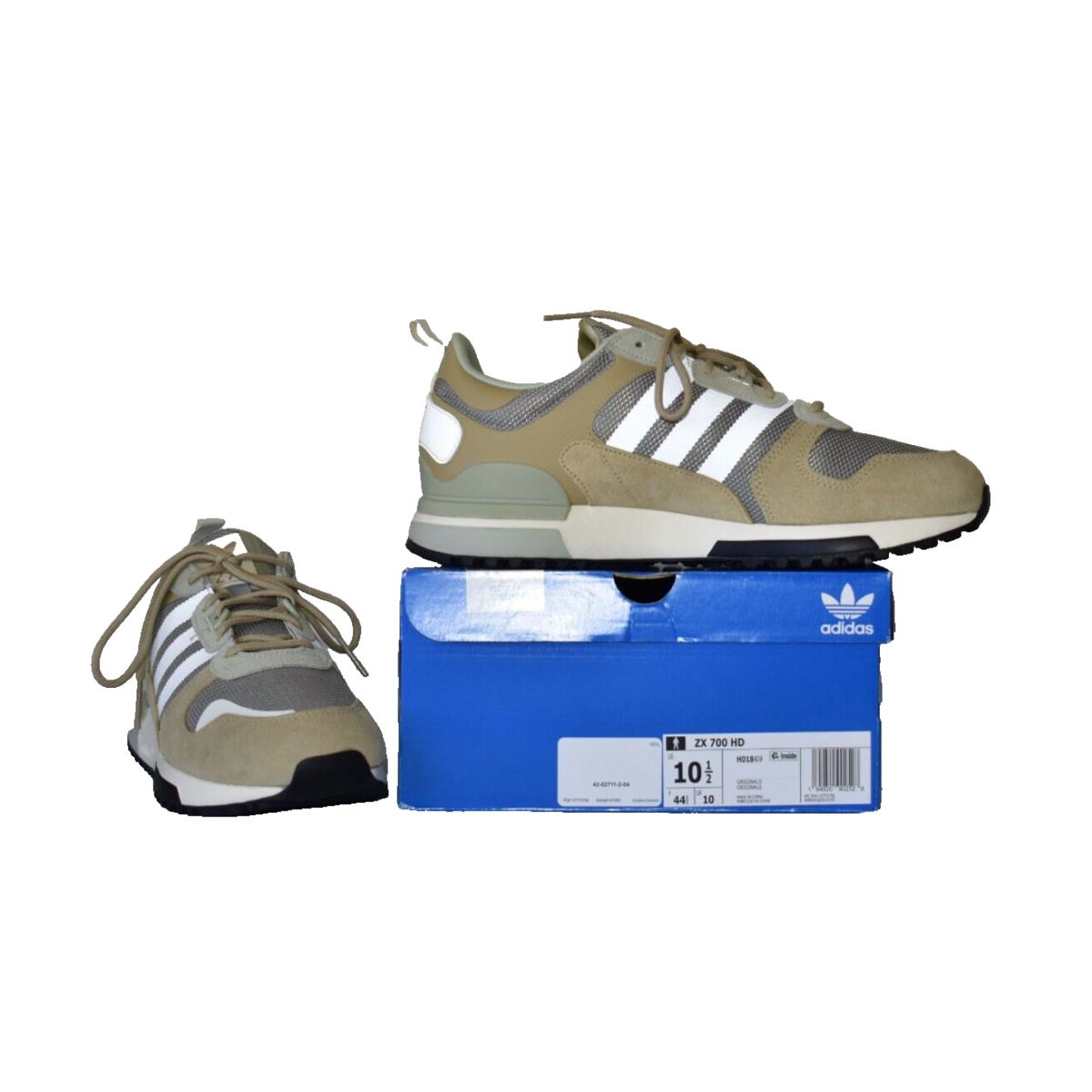 B8 Adidas ZX 700 HD Beige Tone-off White-feather Grey Shoes H01849 Size 10.5