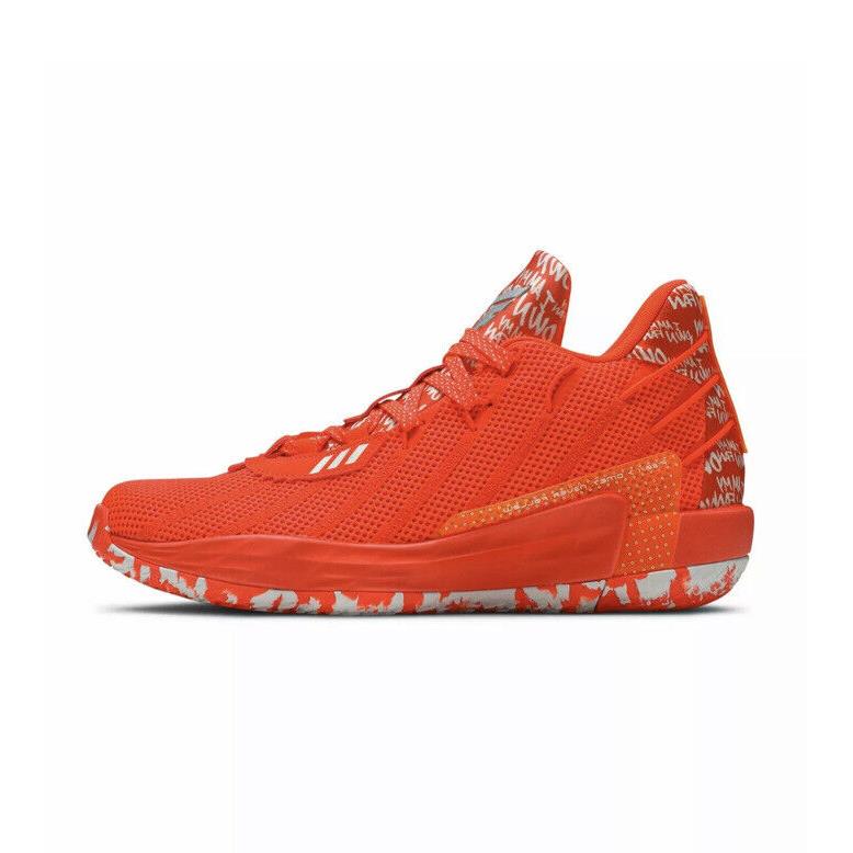 Size 16 - Adidas Dame 7 I Am My Own Fan - Solar Red 2020 - Orange