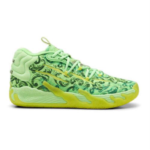 Puma Mb.03 La France Basketball Mens Green Sneakers Athletic Shoes 37923301