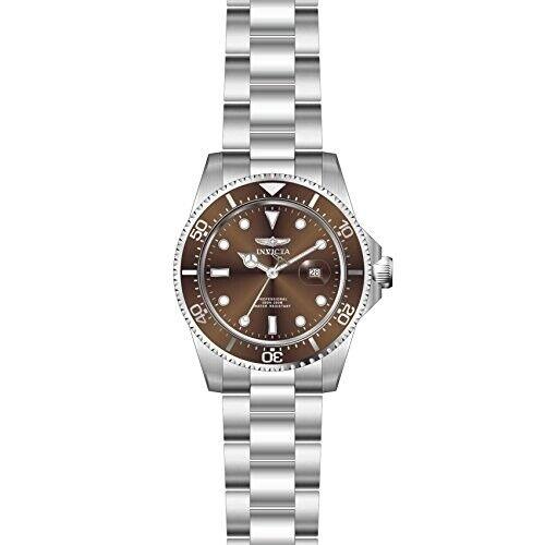 Invicta Pro Diver Brown Dial Stainless Steel Men`s Watch 22049