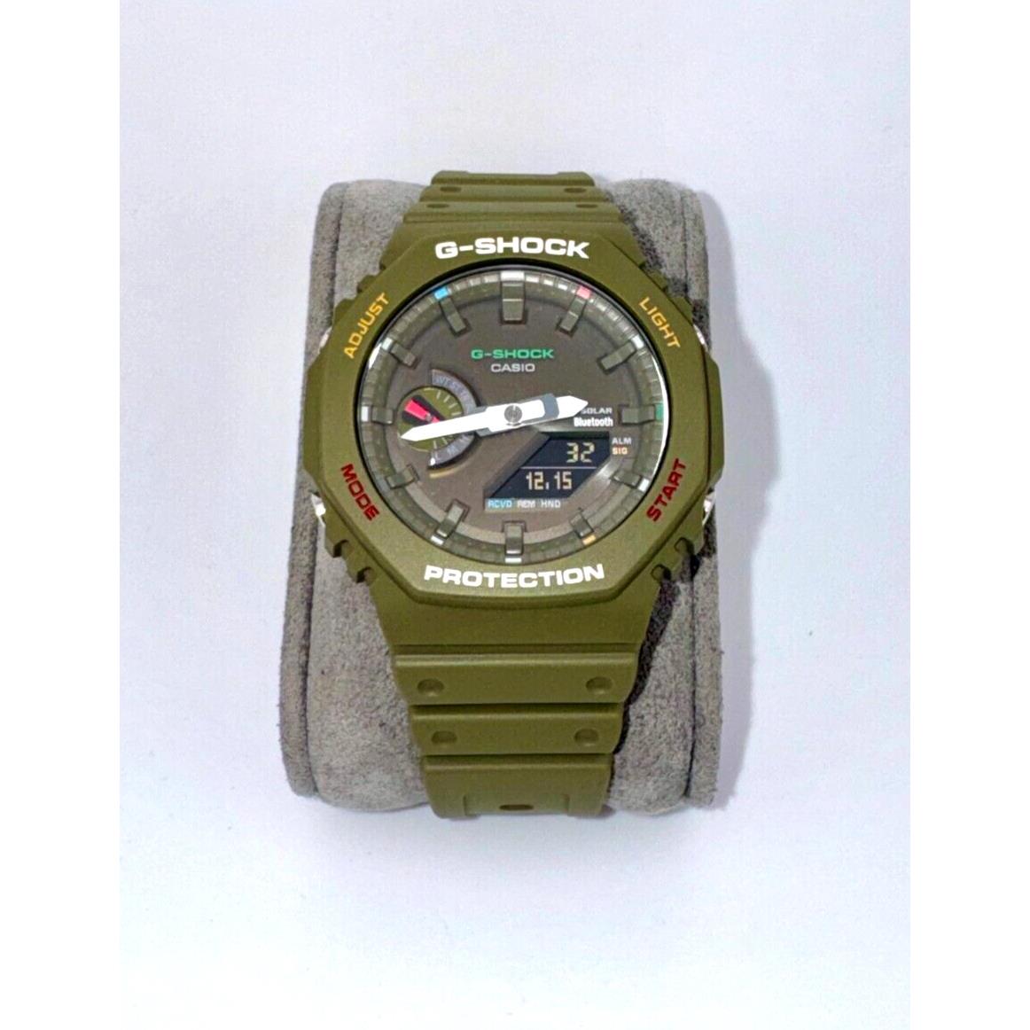 Casio G-shock Analog-digital Green Resin Watch GAB2100FC-3A
