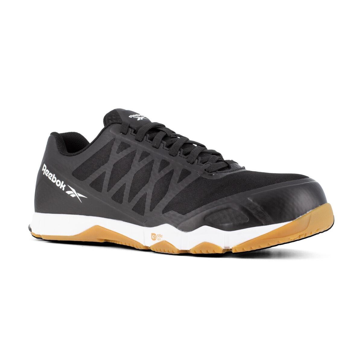 Reebok Mens Black/gum Mesh Work Shoes Speed TR Athletic CT