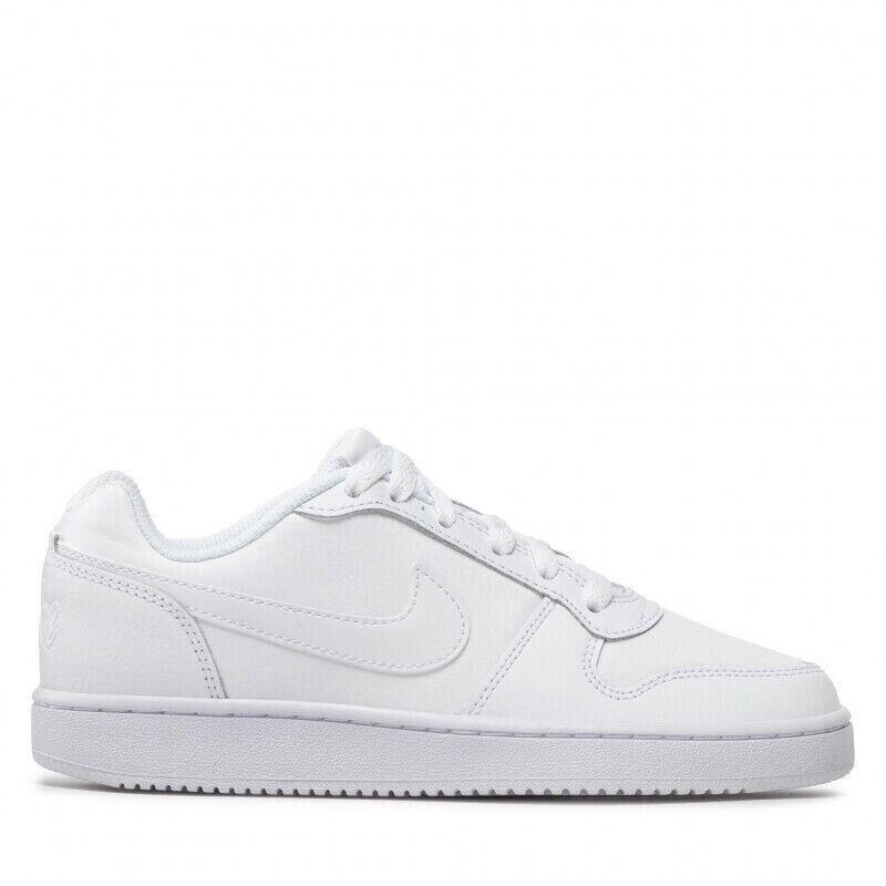 Nike Ebernon Low AQ1779-100 Women`s White Leather Low Top Running Shoes CLK524