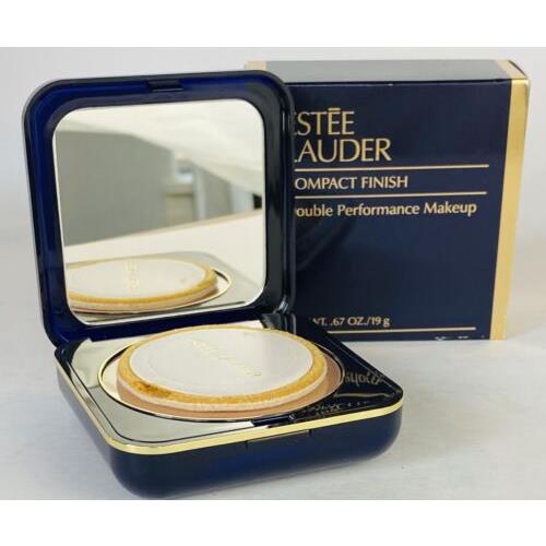 Vintage Estee Lauder Compact Finish Double Performance Makeup Basic Beige 02