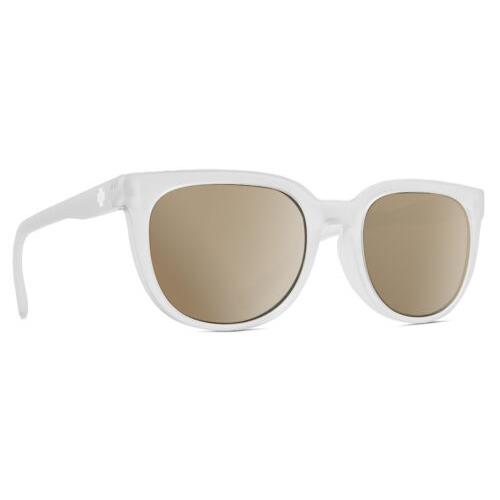 Spy Optics Bewilder Unisex Polarized Sunglasses in Clear Crystal 54 mm 4 Options Amber Brown Polar