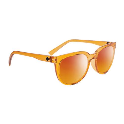 Spy Optics Bewilder Unisex Polarized Sunglasses in Orange Crystal 54mm 4 Options Red Mirror Polar