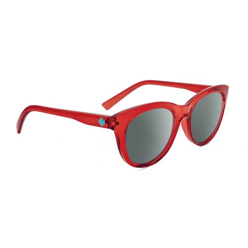 Spy Optics Boundless Unisex Cat Eye Polarized Sunglasses Red Crystal 53mm 4 Opt Smoke Grey Polar