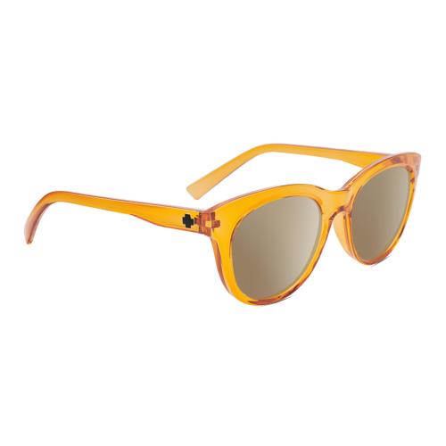 Spy Optics Boundless Unisex Cat Eye Polarized Sunglass Orange Crystal 53mm 4 Opt Amber Brown Polar