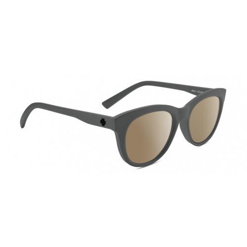 Spy Optics Boundless Unisex Cateye Polarized Sunglasses Gunmetal Grey 53mm 4 Opt Amber Brown Polar