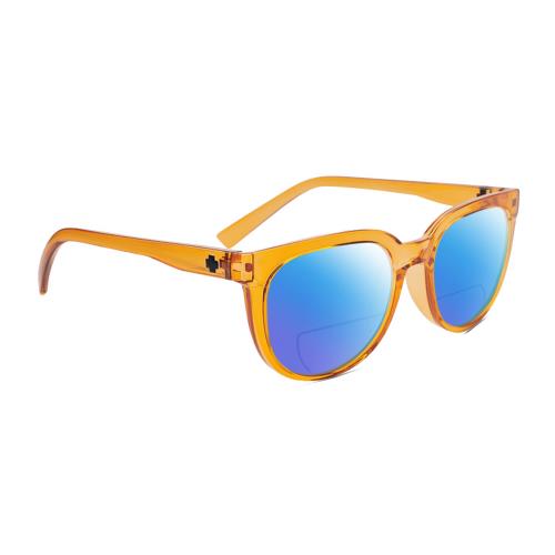 Spy Optics Bewilder Unisex Polarized Bifocal Sunglass Orange Crystal 54mm 41 Opt Blue Mirror