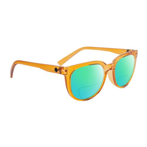 Spy Optics Bewilder Unisex Polarized Bifocal Sunglass Orange Crystal 54mm 41 Opt Green Mirror