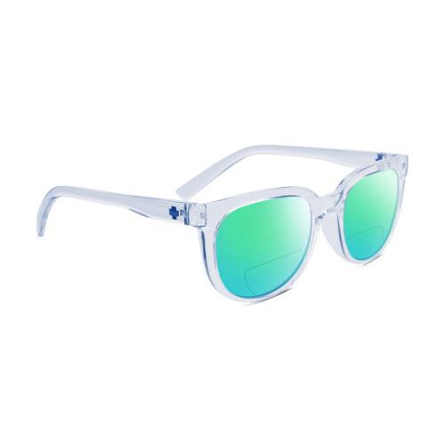 Spy Optics Bewilder Unisex Polarized Bifocal Sunglasses Blue Crystal 54mm 41 Opt Green Mirror