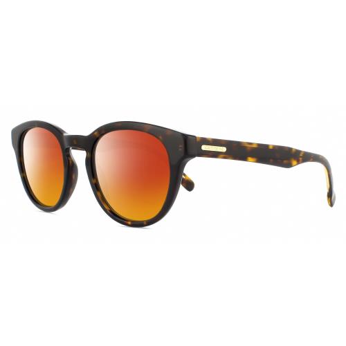 Carrera 252/S Unisex Cateye Polarized Sunglasses Havana Tortoise Gold 50mm 4 Opt Red Mirror Polar