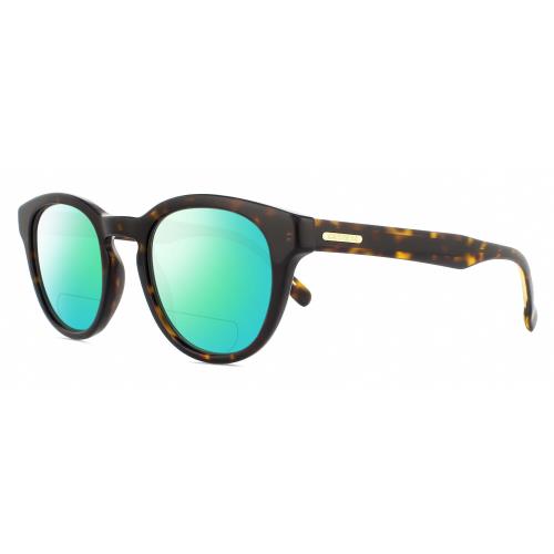 Carrera 252/S Unisex Cateye Polarized Bifocal Sunglasses Tortoise 50mm 41 Option Green Mirror