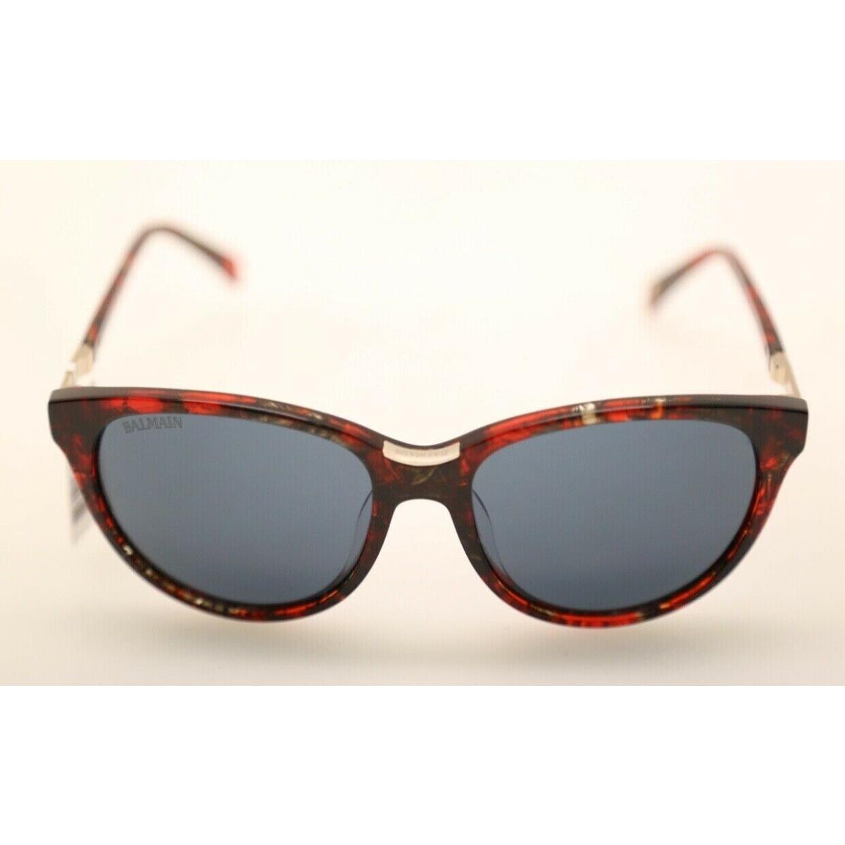 Balmain BL2100 C02 Red Tortoise w/ Grey Lenses 54mm Sunglasses 679