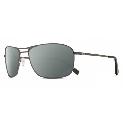 Revo Surge Mens Rectangular Polarized Sunglasses in Gunmetal Black 62mm 4 Option