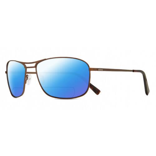 Revo Surge Men Polarized Bifocal Sunglasses Brown Tortoise Havana 62mm 41 Option Blue Mirror